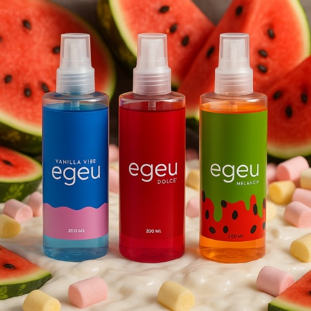 Kit 3 Spray Corporal Feminino - Body Splash Dolce + Melancia e Vanilla 200ml