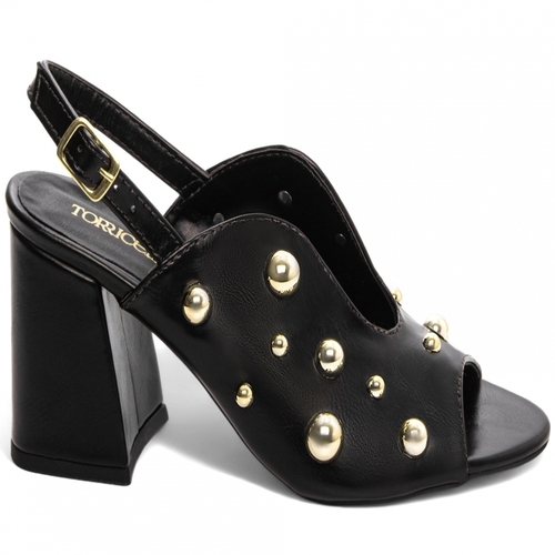 Sandália Ankle Boot Salto Grosso Napa Preto