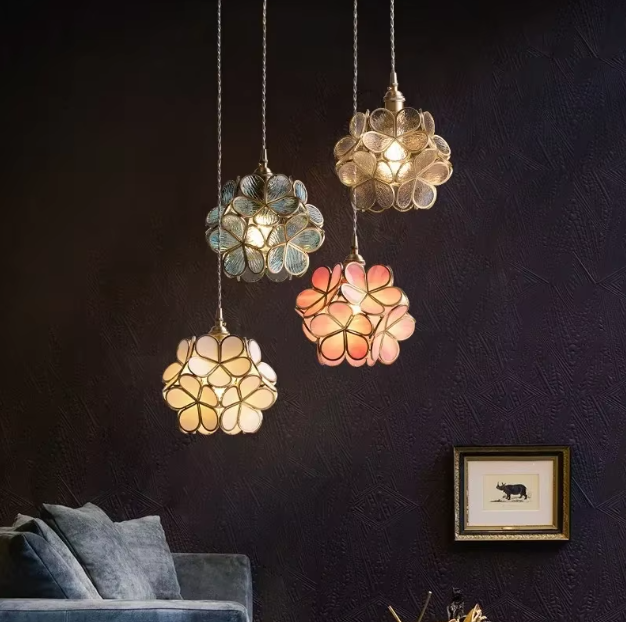 Luminária Pendente Petal em Cobre Polido 5 Cores Disponíveis