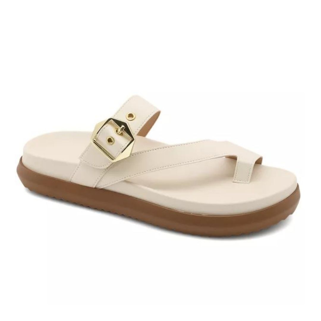 PAPETE FEMININA FLATFORM CONFORTO 007 - OFF WHITE