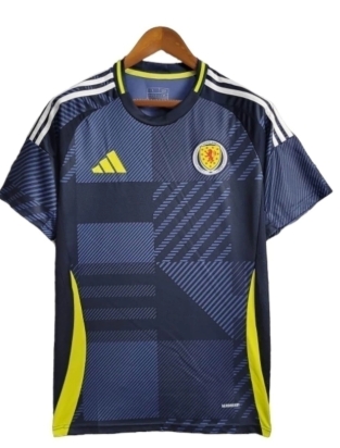 Camisa Escócia I 24/25 - Torcedor Adidas Masculina - Azul com detalhes em amarelo