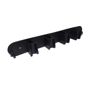 Suporte Organizador Multiuso 4 Lugares e 2 Ganchos   Porta Vassoura e Rodo de Parede