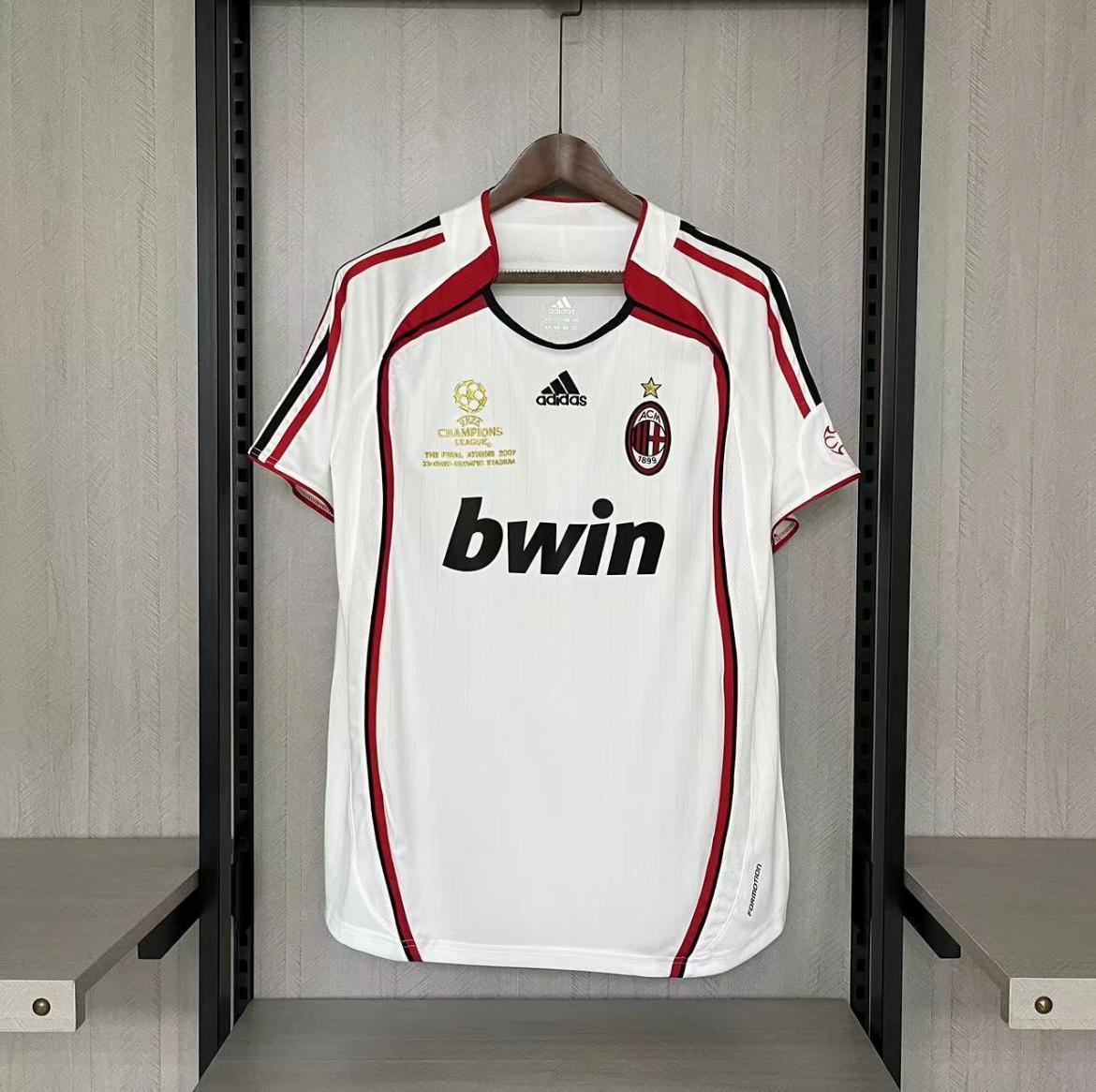 Camisa Milan Away Retrô 2006/2007 Torcedor Adidas Masculino - Branco
