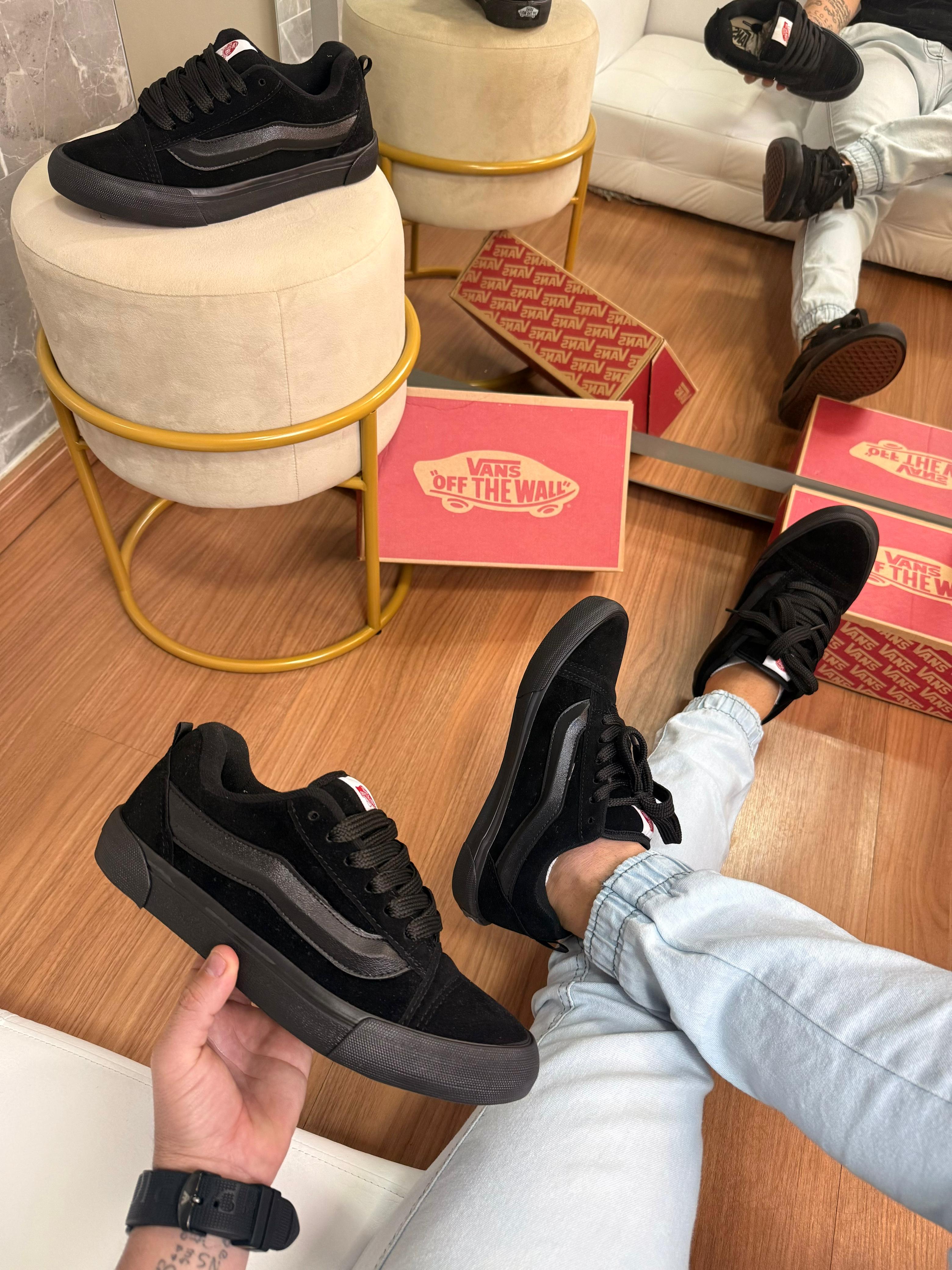 Tênis Vans Knu Preto Unissex Sneaker Street Style