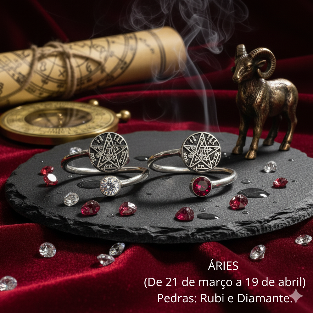 E001 Anel Tetragrammaton - Elemento Fogo.