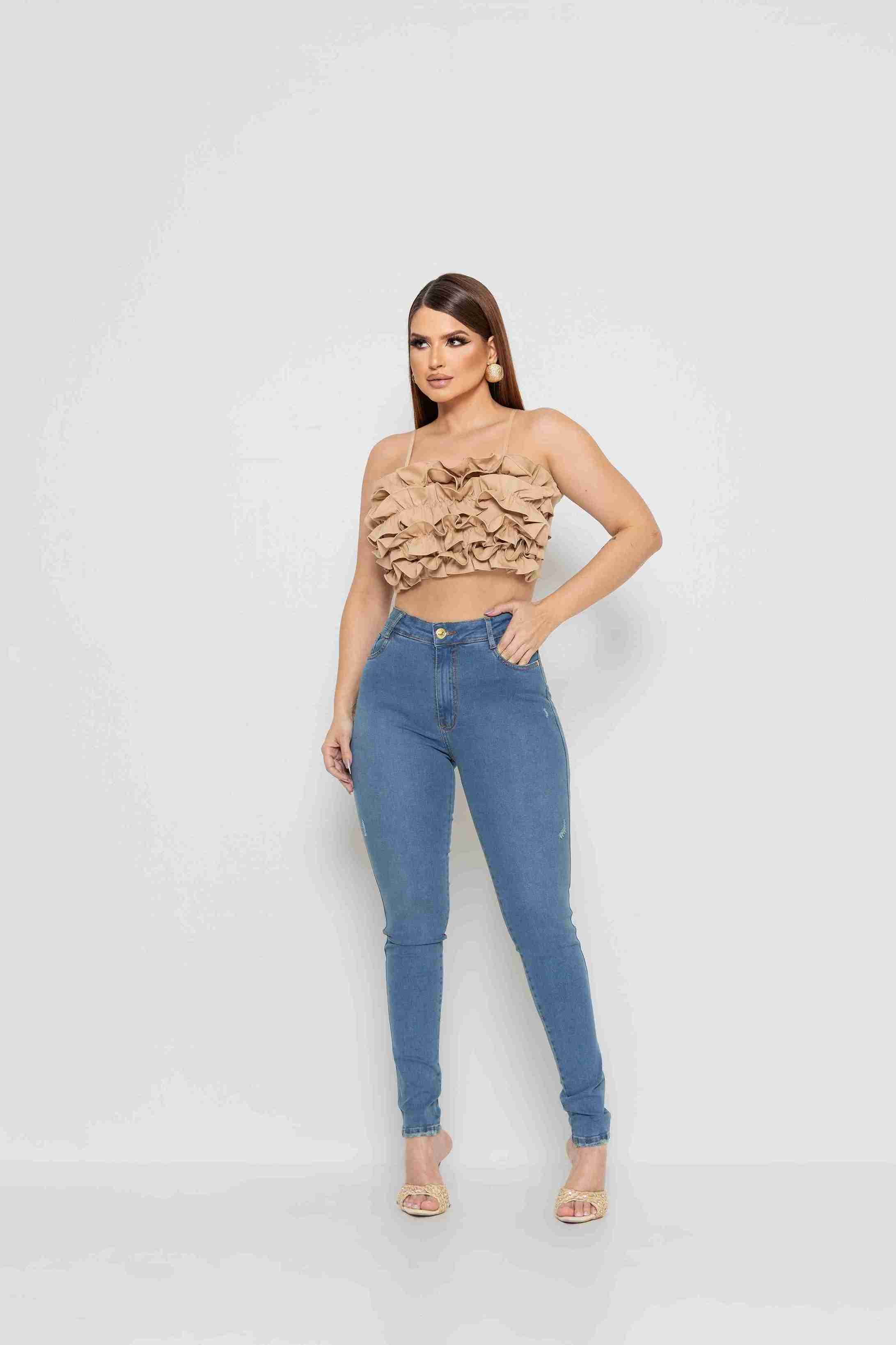 Calça Jeans Skinny Eleganci
