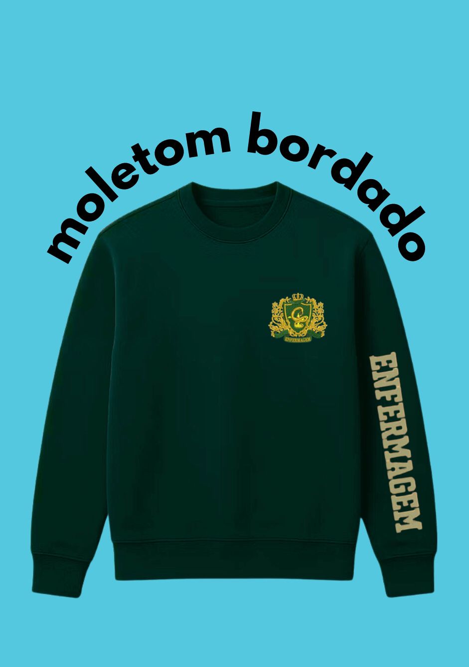 Moletom Gola Redonda - Enfermagem