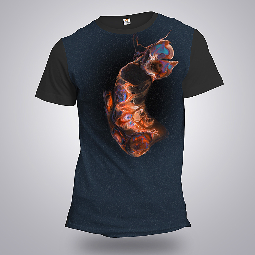 Camiseta Lagarta Arte Abstrata Camisa Masculina e Blusa Feminina