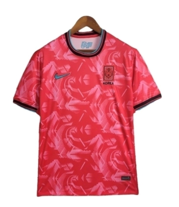 Camisa Seleção Coreia do Sul I 24/25 - Torcedor Nike Masculina - Vermelha com detalhes em azul e preto