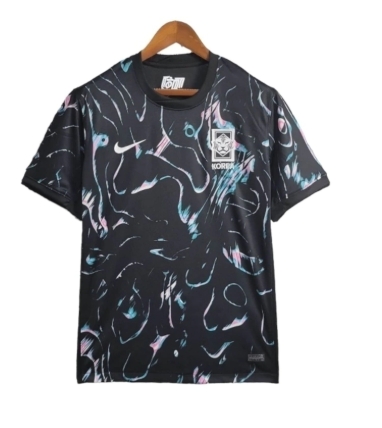 Camisa Seleção Coreia do Sul II 24/25 - Torcedor Nike Masculina - Preta com detalhes em azul e rosa