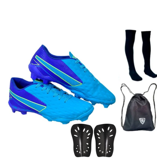 Chuteira Impactor Campo Adulto Meião Mochila Caneleira