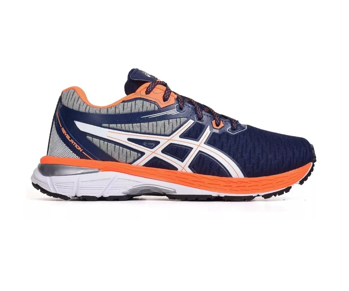 Asics Gel Revelation Marinho e Laranja Masculino
