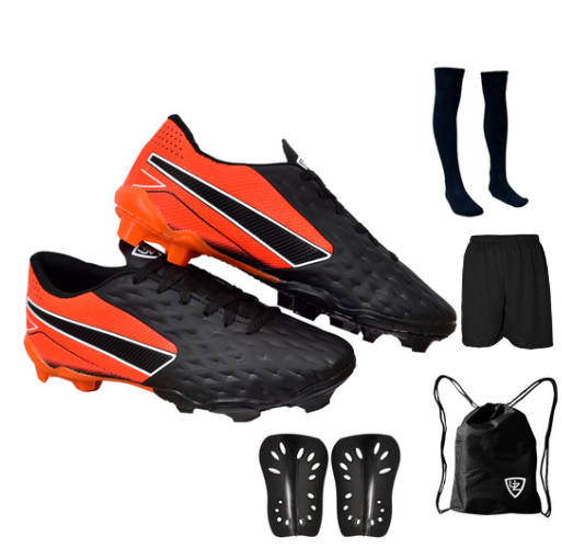 Chuteira Impactor Campo Adulto Meião Short Mochila Caneleira