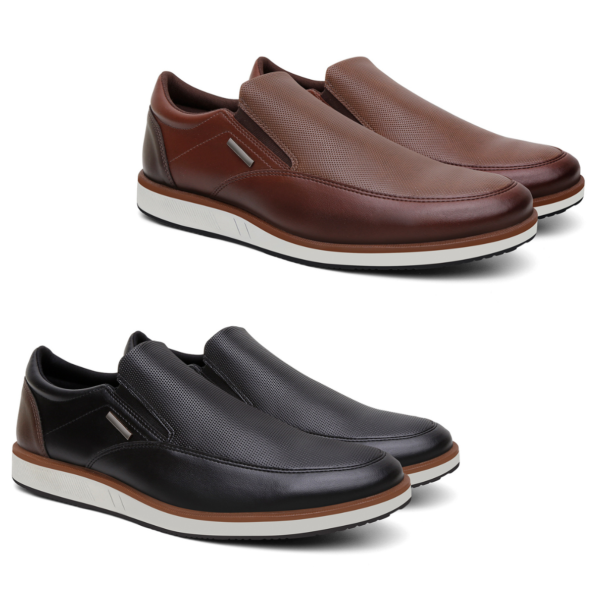 Kit 2 Tênis Masculino Slip on Sofisticado Esporte Fino