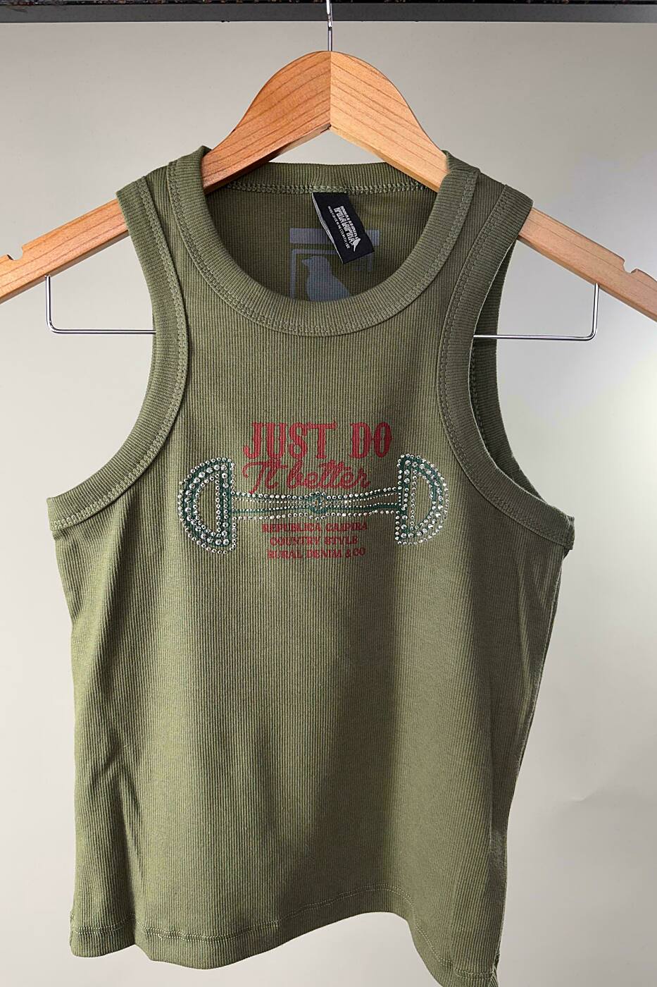 REGATA CANELADA BRIDÃO VERDE