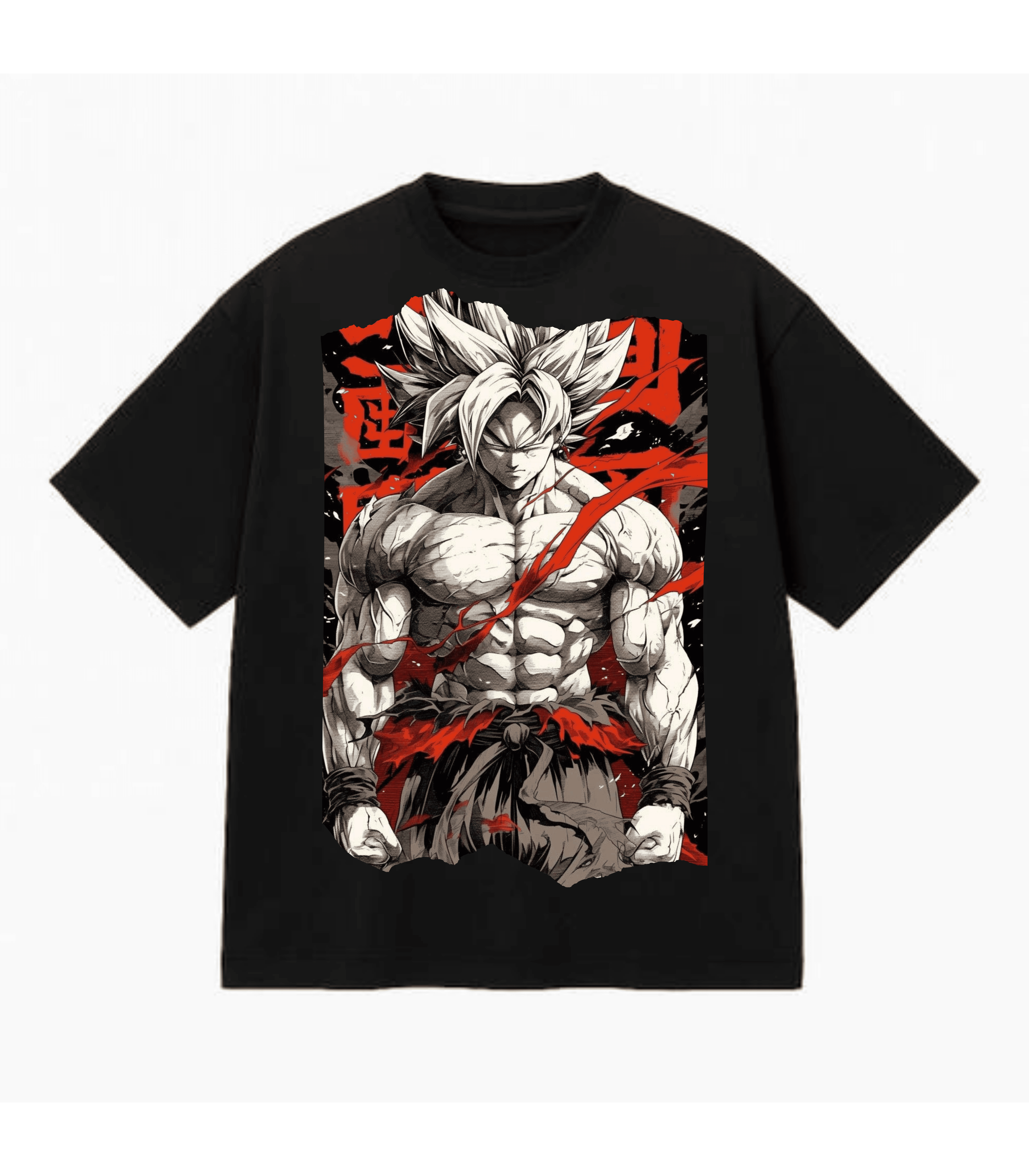 Camiseta Oversize goku DBZ fio 30.1 gola ribana