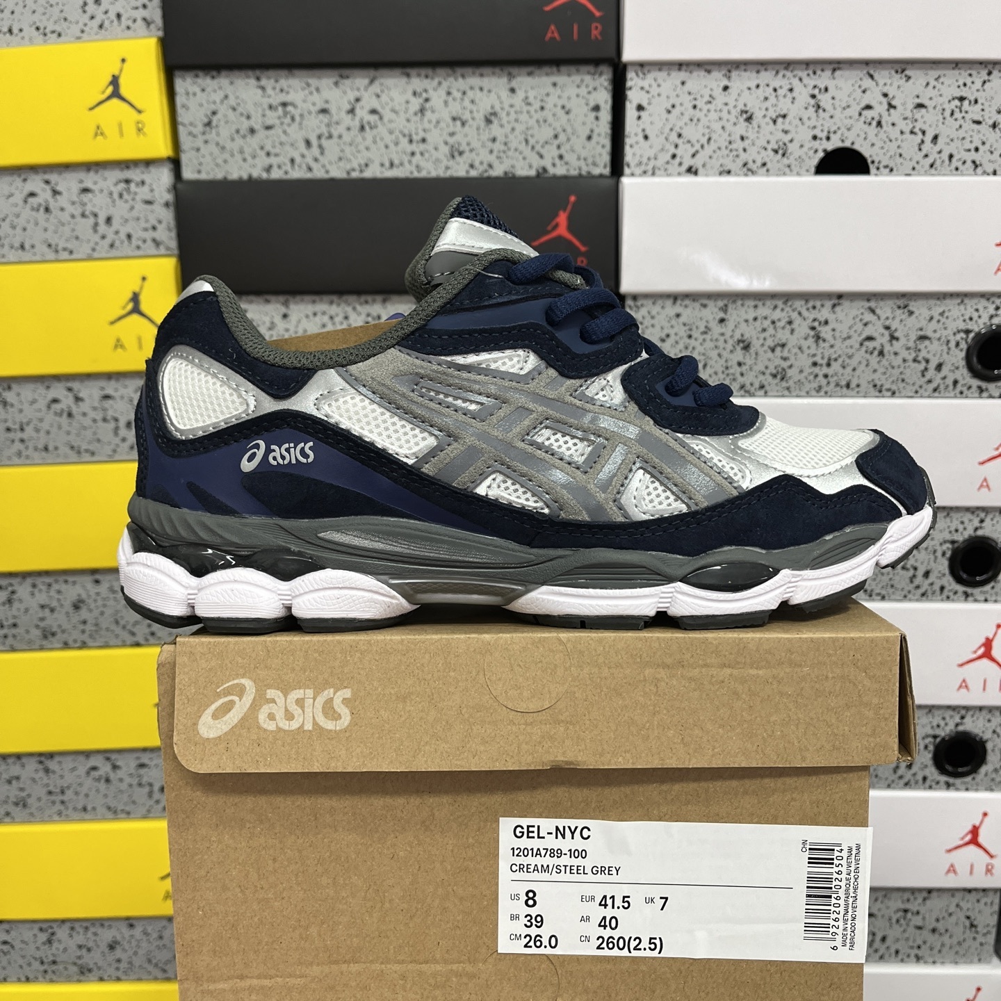 ASICS GEL NYC CREAM STEEL GREY