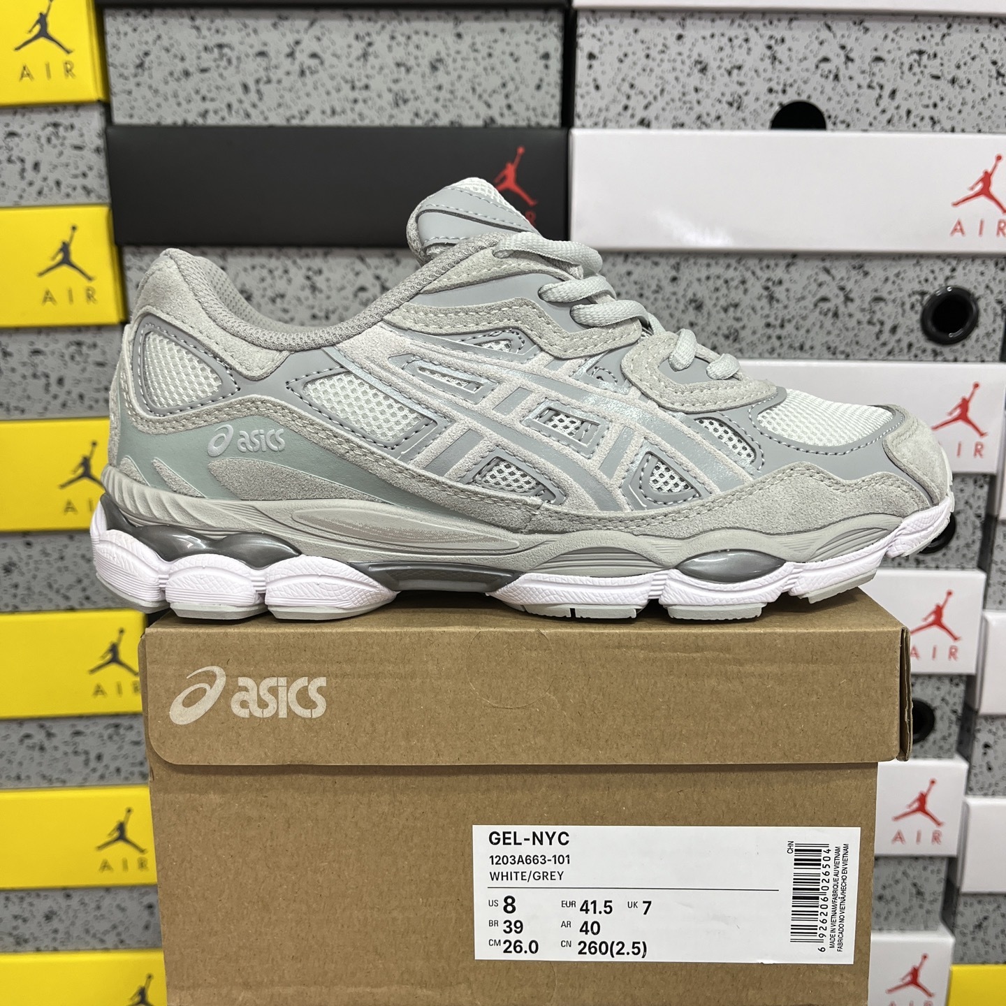 ASICS GEL NYC  WHITE GREY