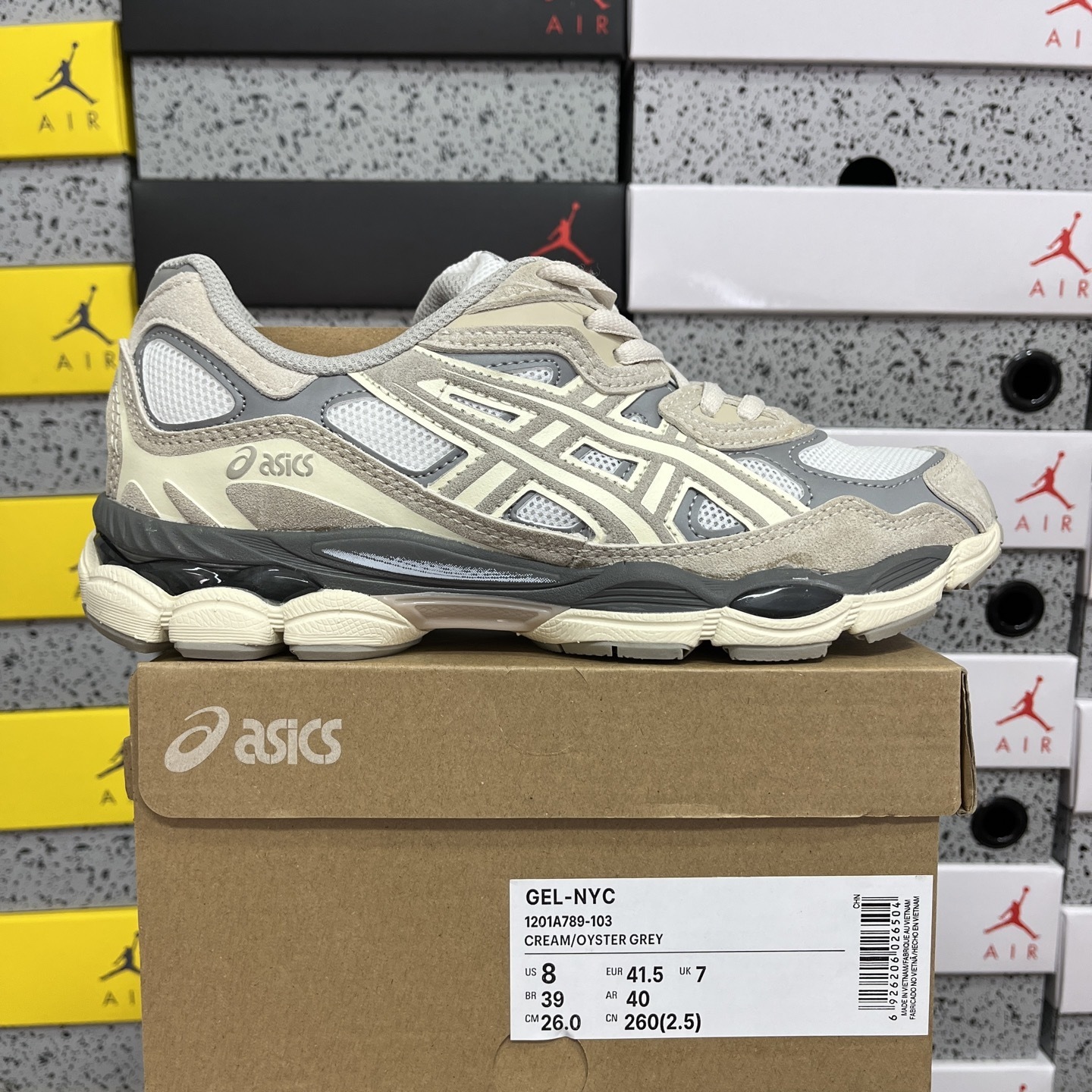 ASICS GEL NYC CREAM  OYSTER GREY