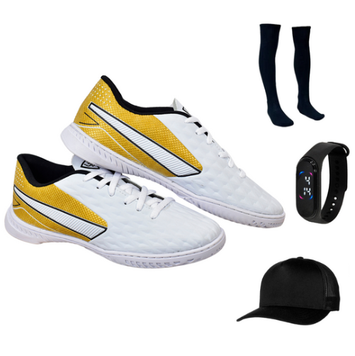 Chuteira Impactor Futsal Adulto Meião Relógio Boné