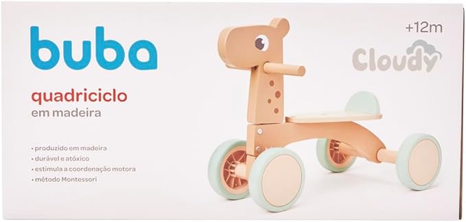 QUADRICICLO EM MADEIRA CLOUDY BUBA