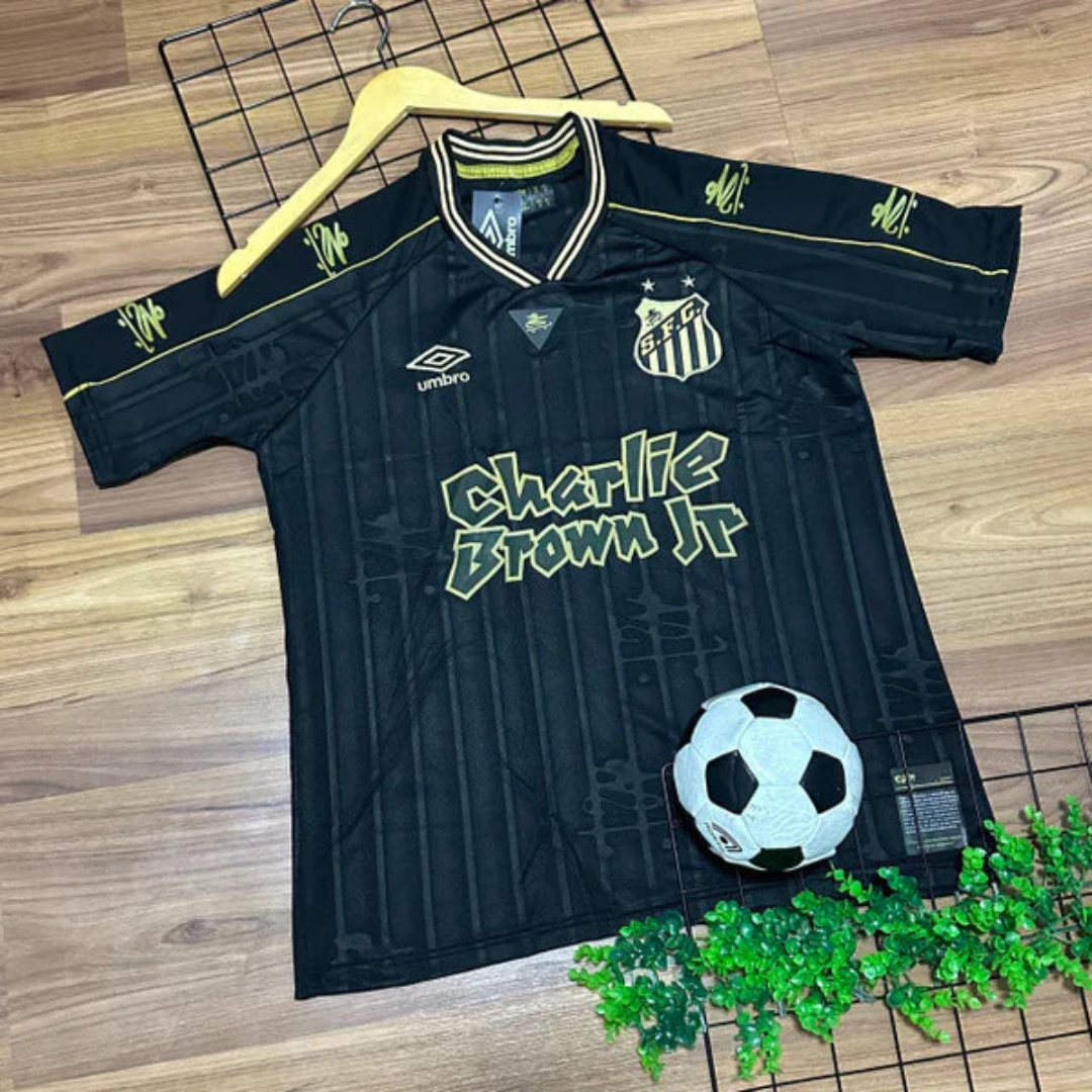 Camisa Santos Edição Especial Charlie Brown Jr - Preta