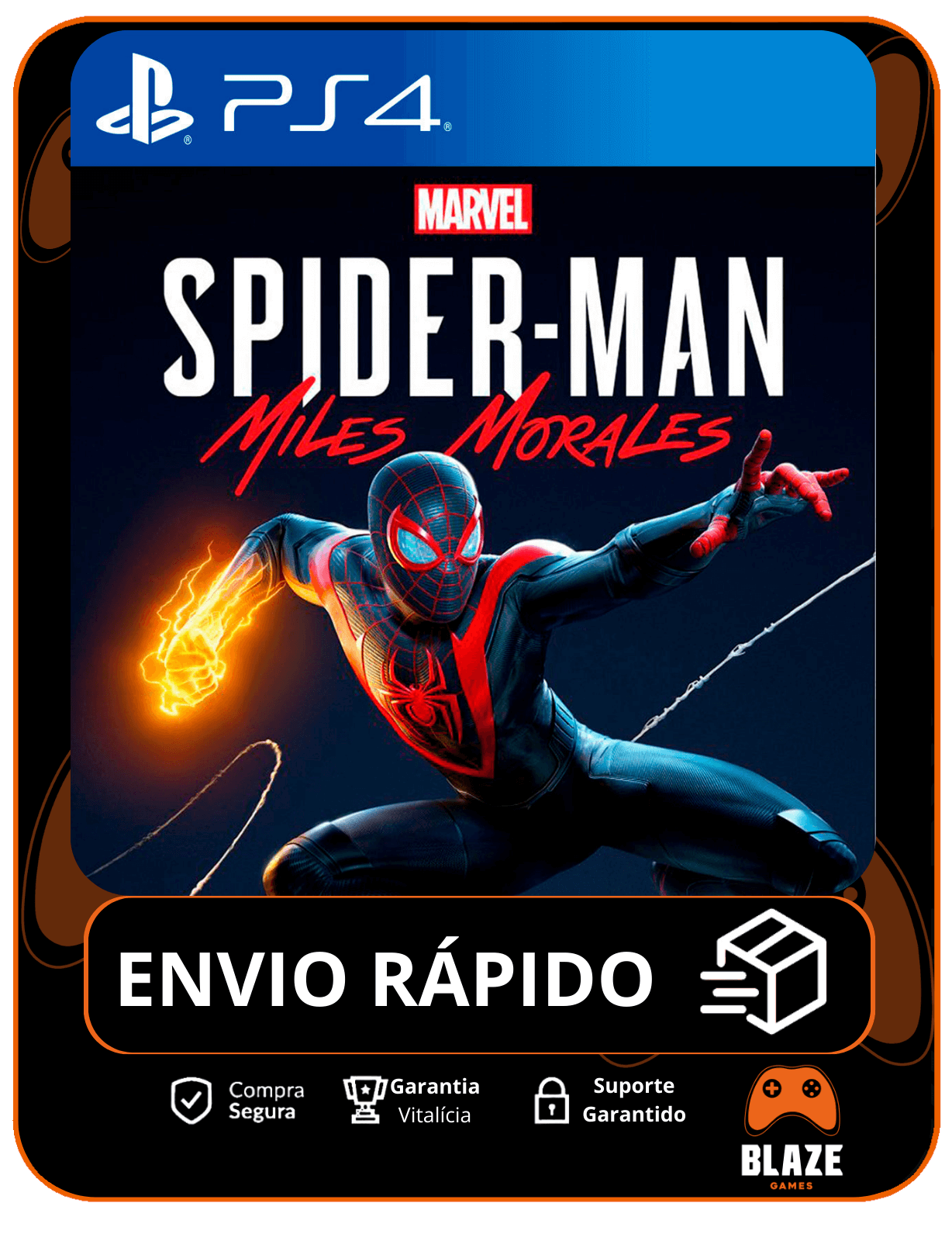 Marvel s Spider-Man Miles Morales - PS4 - Edição Padrão - Mídia Digital