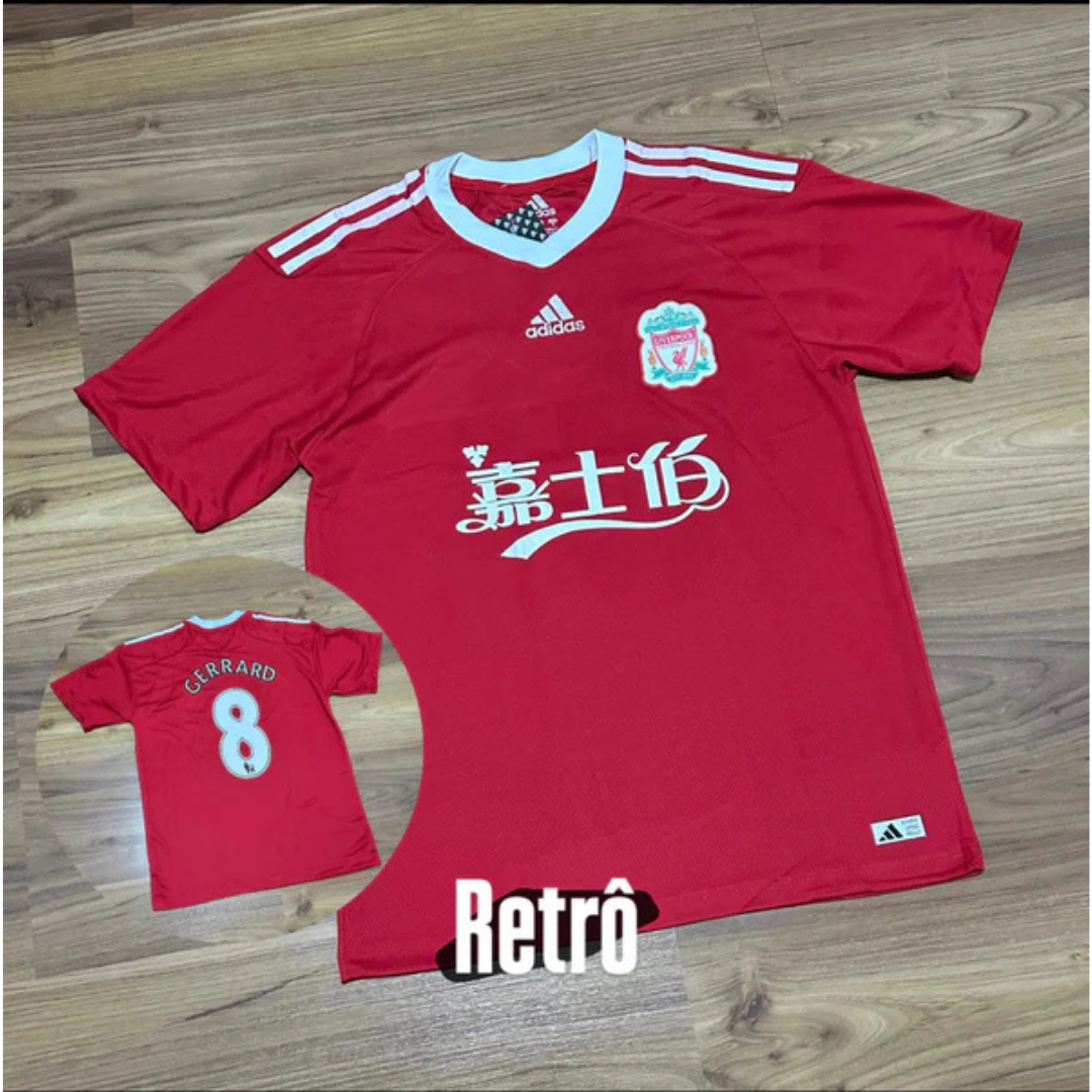 Camisa Liverpool Gerrad 8 - Retrô