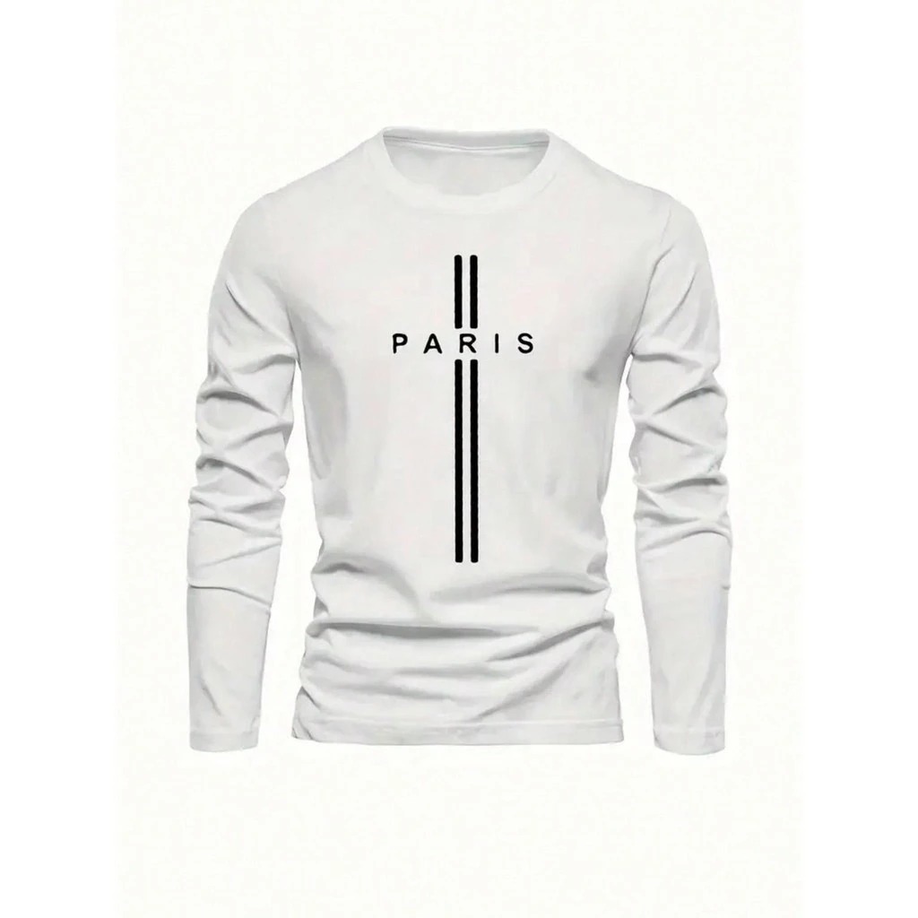 Camiseta Manga Longa Masculino PARIS Blusa