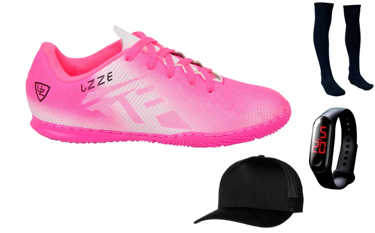 Chuteira UZ Futsal Adulto Meião Relógio Boné