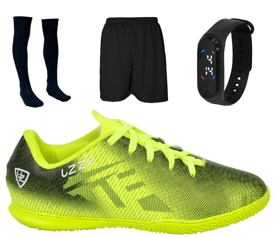 Chuteira UZ Futsal Adulto Meião Short Relógio