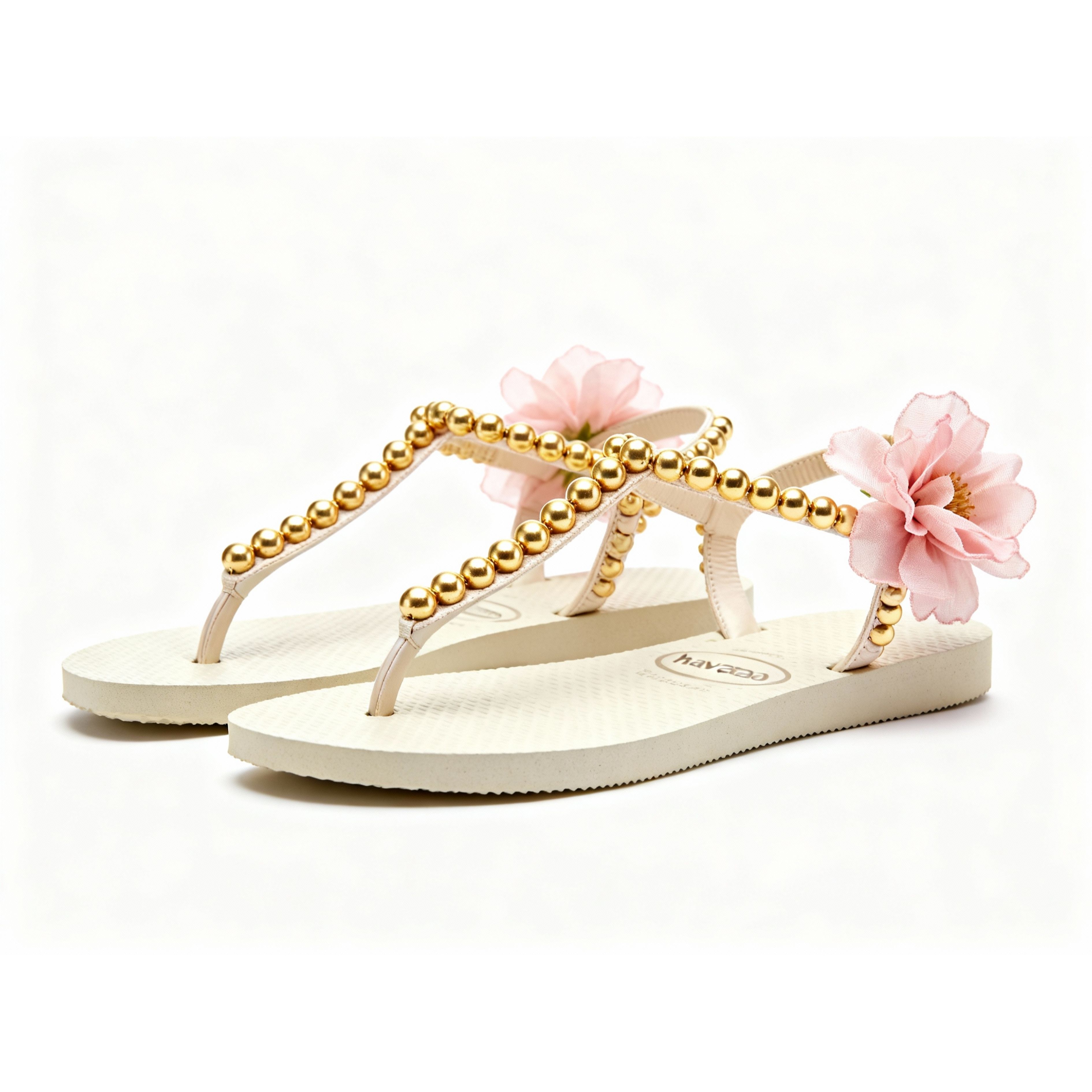 Sandália Flor Dourada