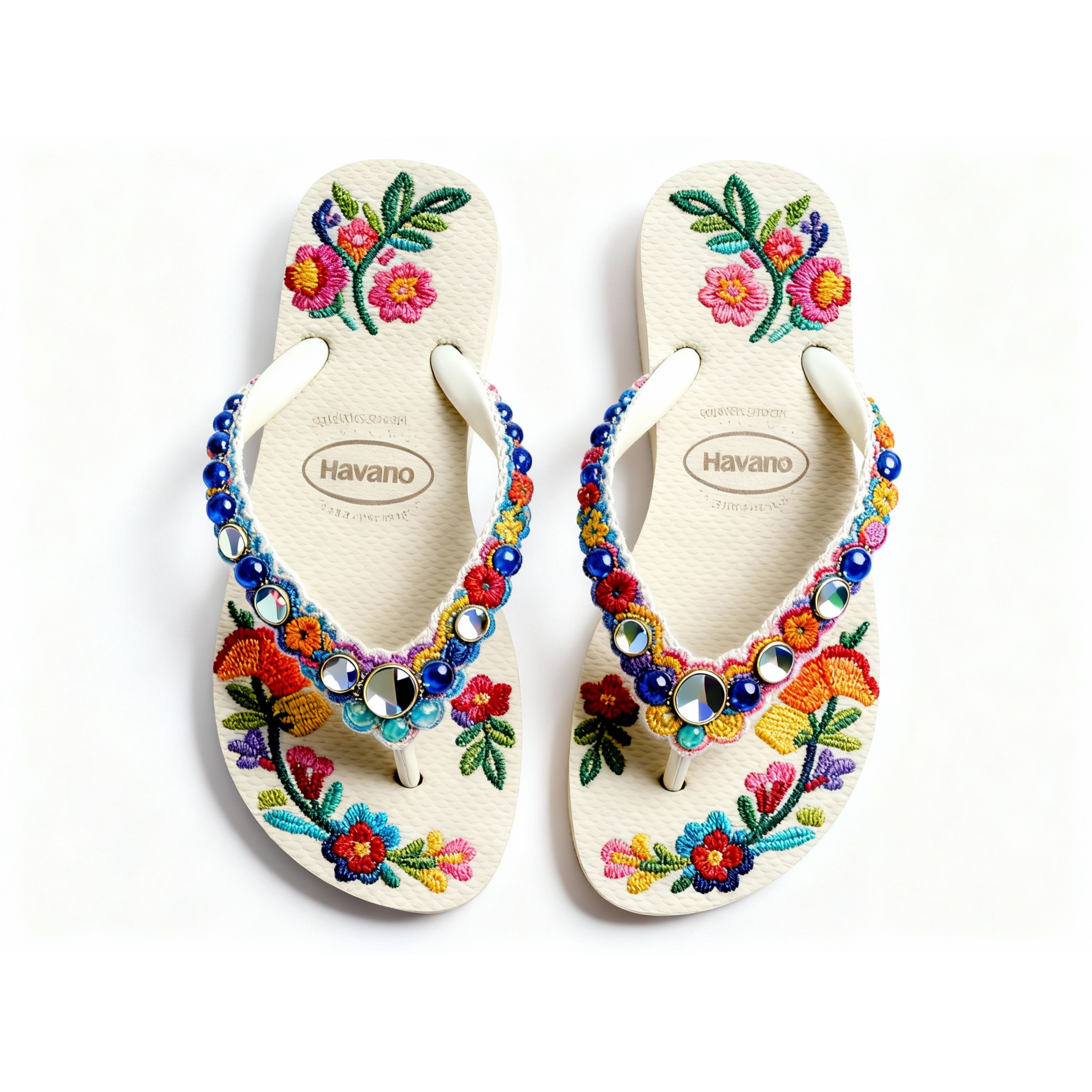 Sandália Jardim Bordado
