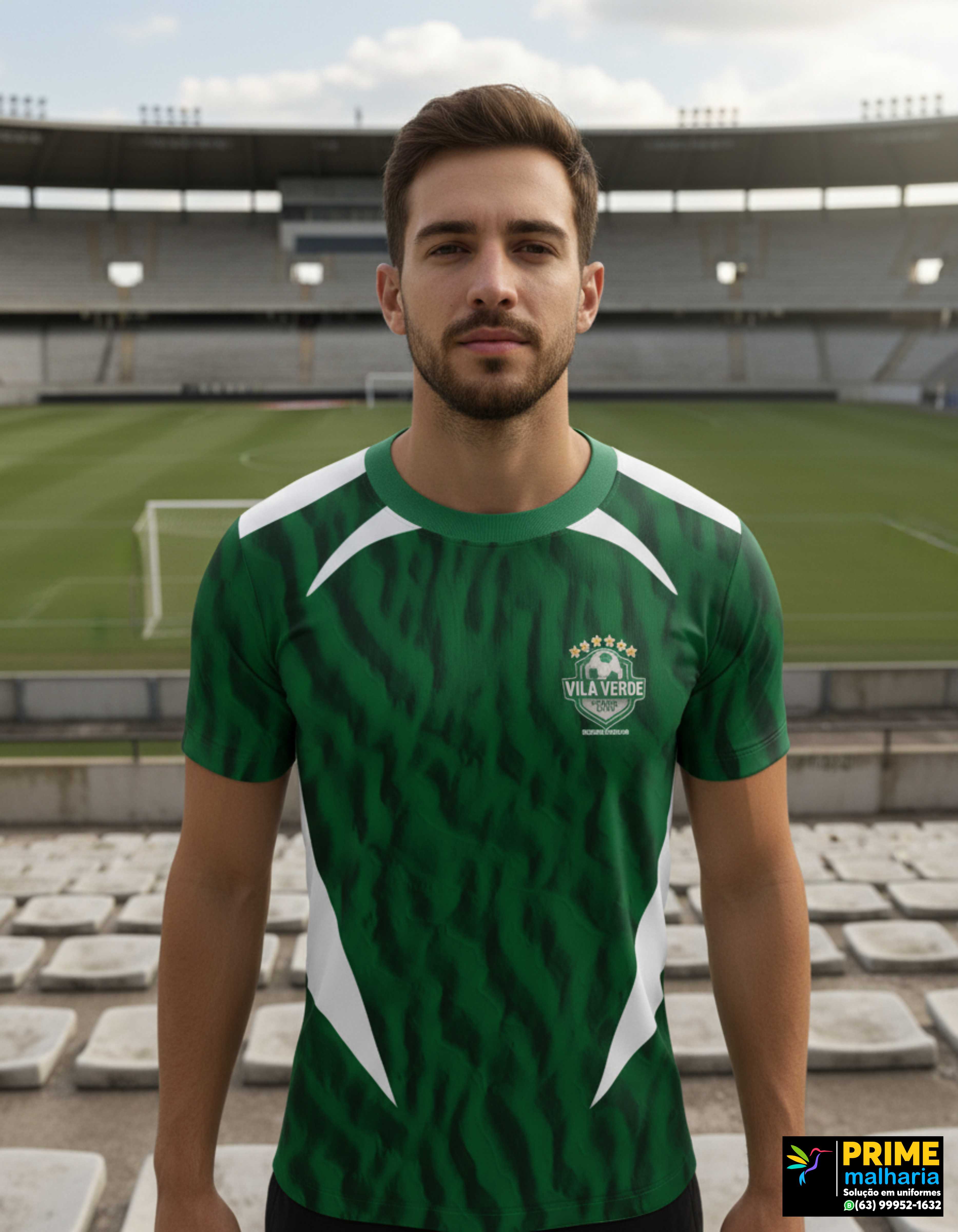Ref. 75 Camiseta Uniforme Torcedor Vila Verde FC de Carrasco Bonito 2025