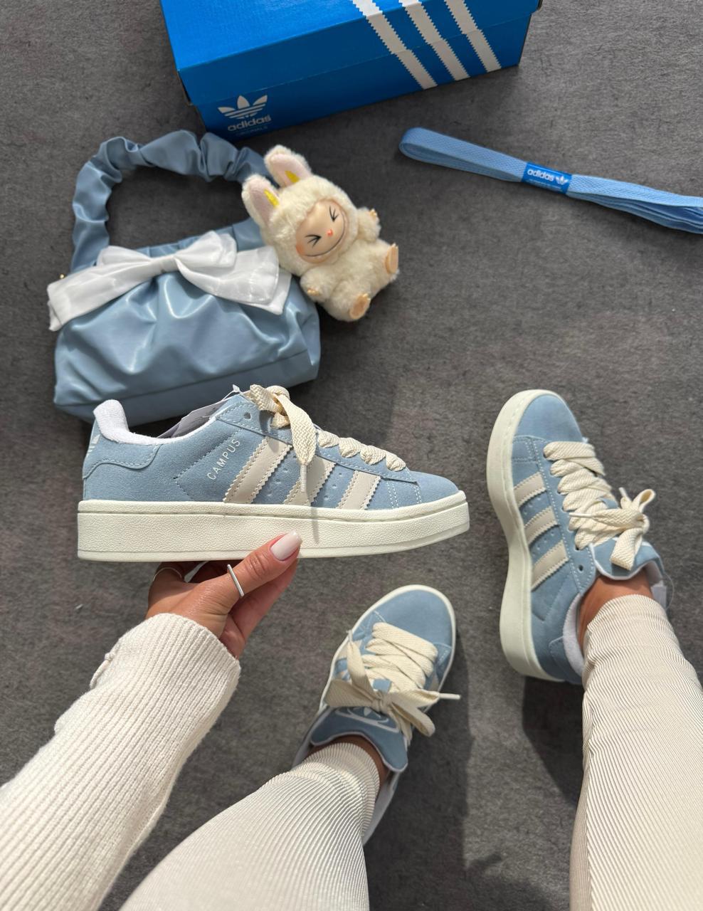 TÊNIS ADIDAS CAMPUS azul bebê