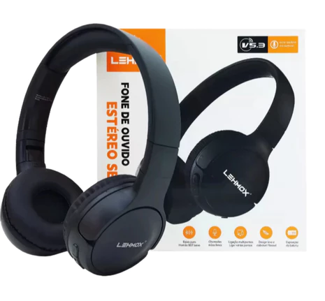 Fone De Ouvido Estéreo Bluetooth Sem Fio -  LEHMOX