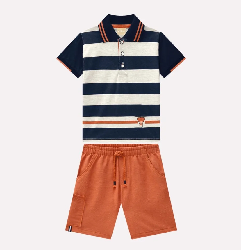 CONJUNTO MASCULINO MESCLA GELO MILON