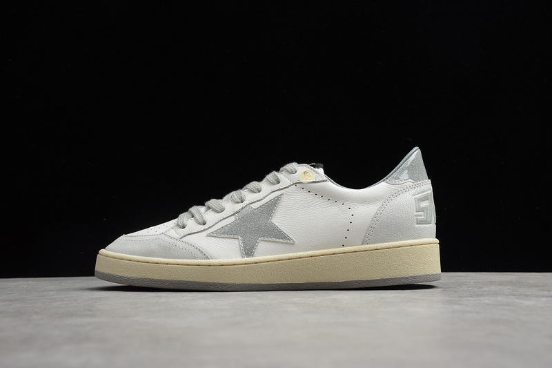 GOLDEN GOOSE SUPER STAR WHITE/SILVER/LIGHT GREY