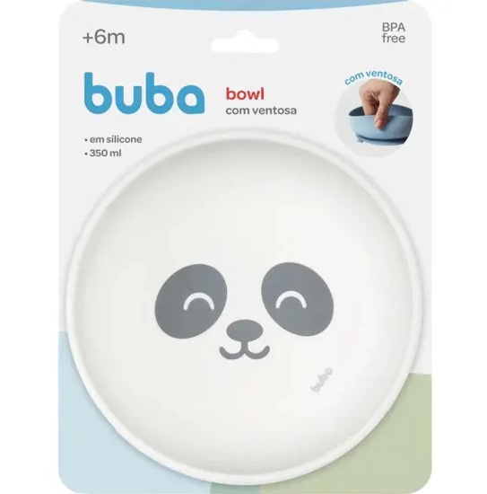 BOWL EM SILICONE COM VENTOSA GUMY BUBA