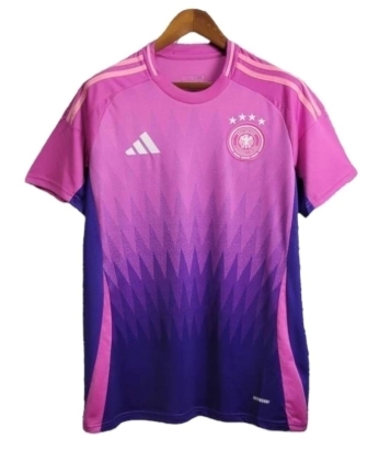 Camisa Seleção da Alemanha II 24/25 - Torcedor Adidas Masculina - Rosa com detalhes em roxo