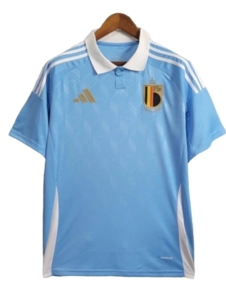 Camisa Bélgica II 24/25 - Torcedor Adidas Masculina - Azul com detalhes em branco
