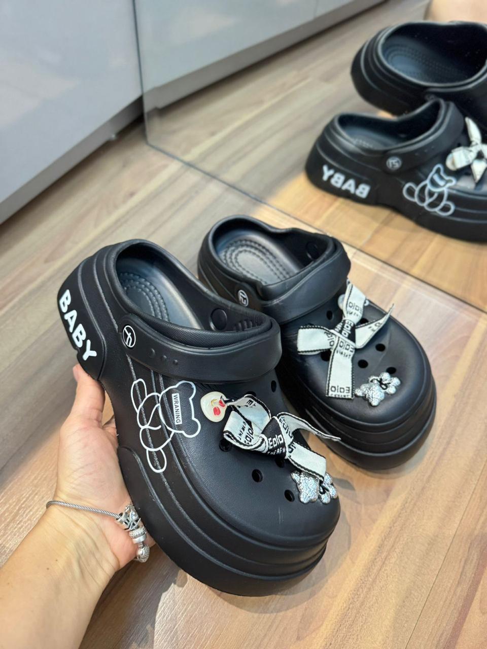 Sandálias Femininas Confortáveis Com Tamanco De Plataforma