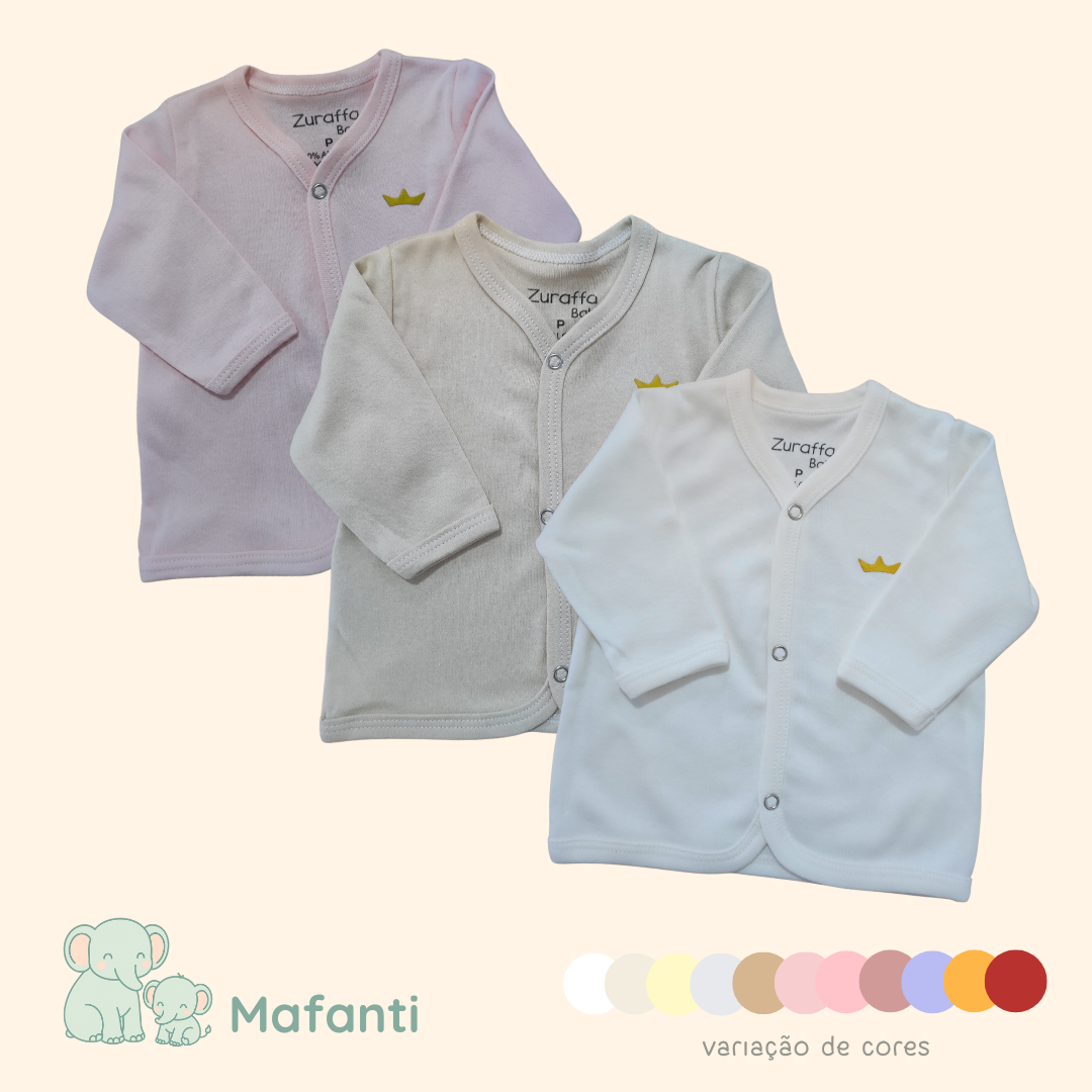 KIT 3 CASACOS SUEDINE LISO FEMININO - 208F