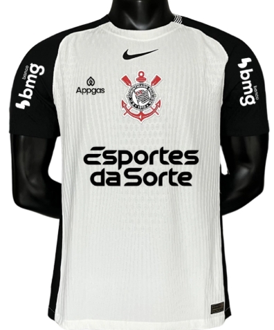 Camisa Corinthians I 25/26 Jogador - Todos os patrocínios