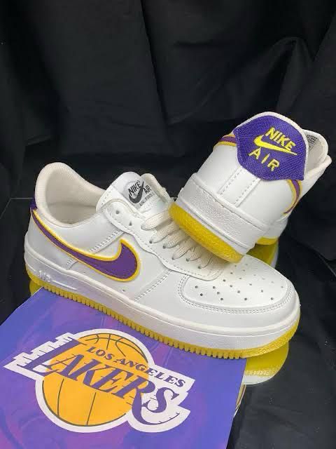 Tênis Nike Air Force Los Angeles Lakers | Edição Exclusiva na Viwear Conceito