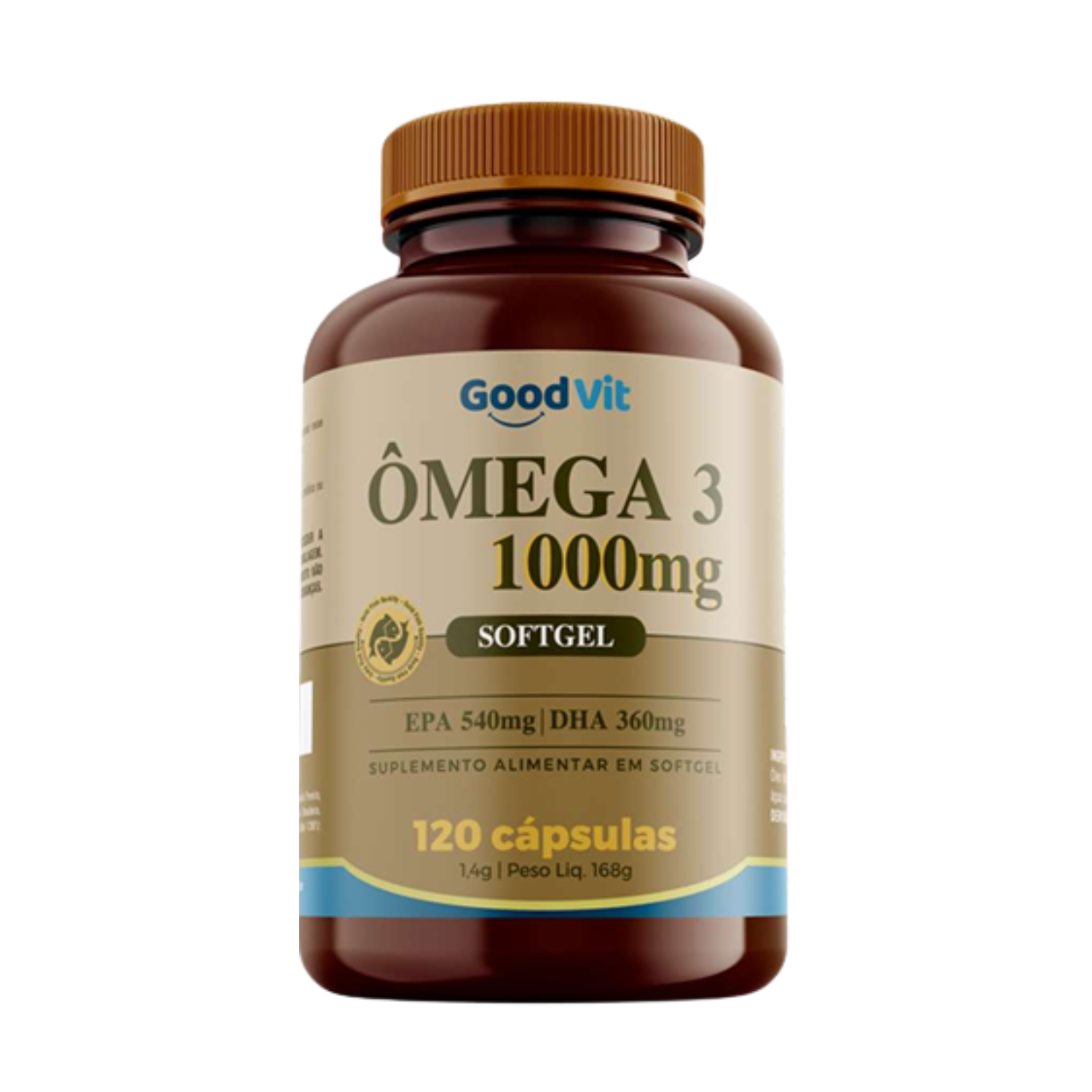 Ômega 3 1000mg Good Vit   120 Cápsulas