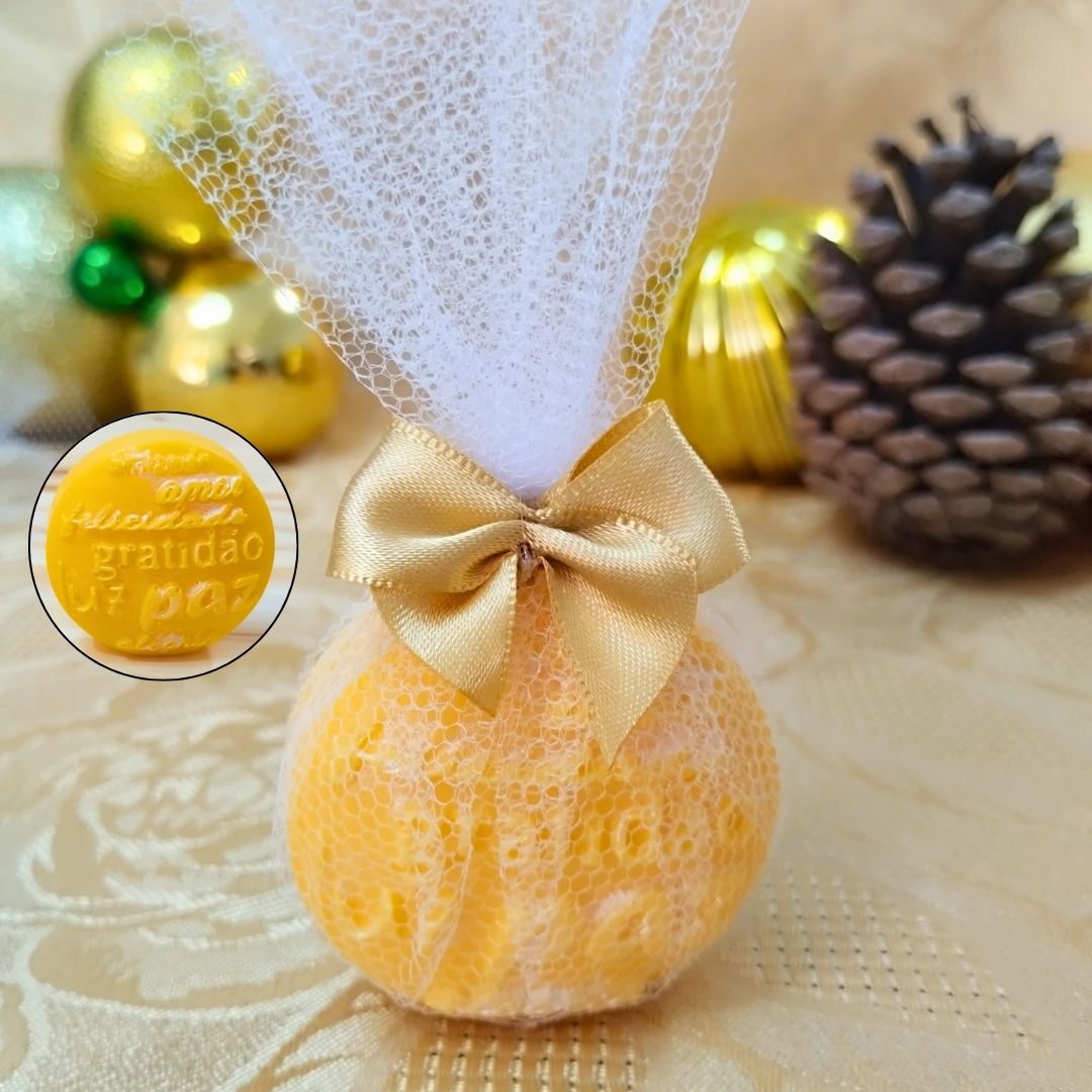 Sabonete Deleite de Natal 30g - Paz, Amor, Felicidades, Gratidão, Luz e Alegria - Sazional - Empório Faveron