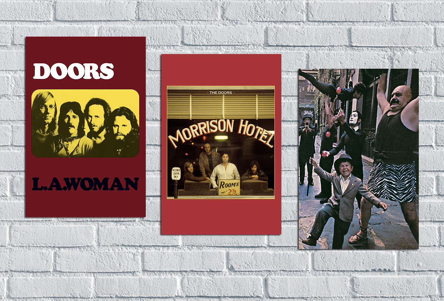 Trio de quadros The Doors