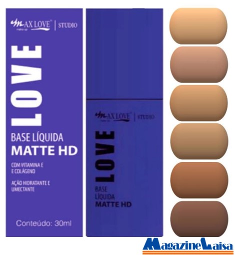 Max Love - Base Liquida HD Medio Escuras