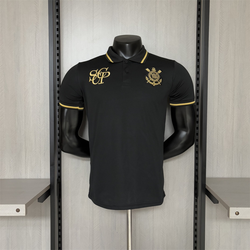Camisa Polo Corinthians Preta 25/26